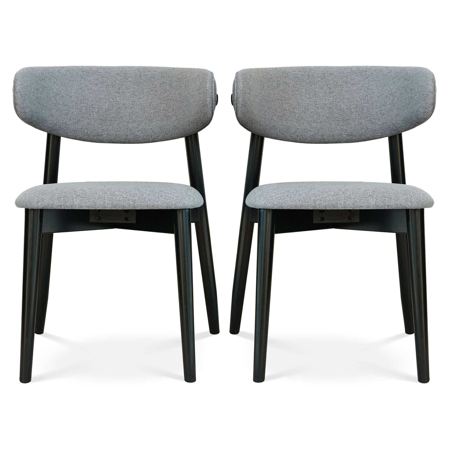 Silla de comedor Korbin de tela gris (juego de 2)