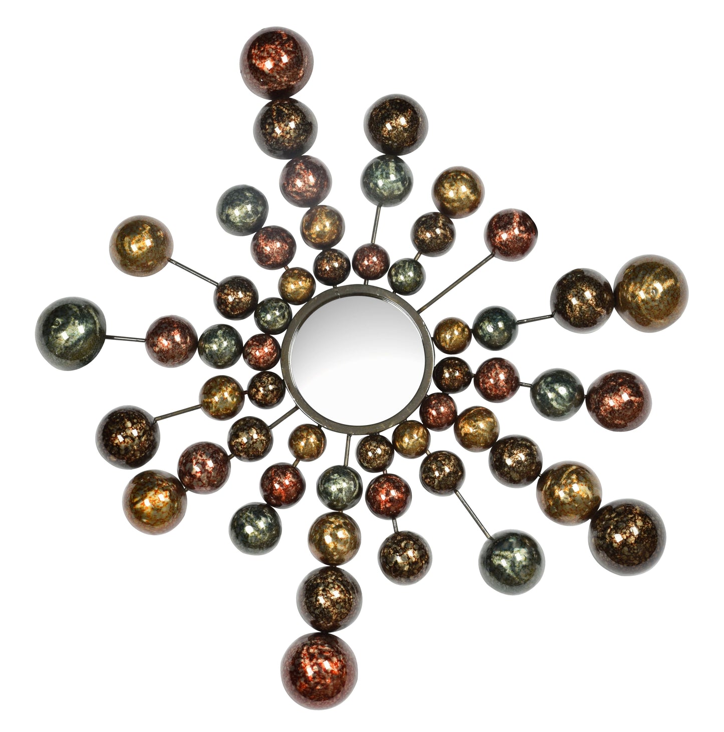 ''Copper Starburst Art'' Metal Wall Art