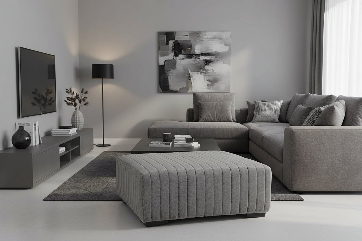 Doodle Iron Cocktail Ottoman