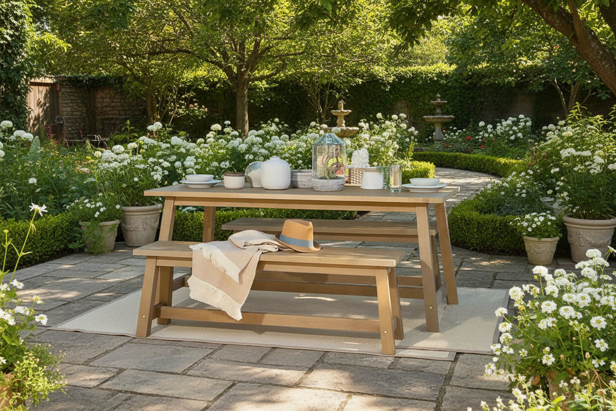 Rectangular Outdoor Bench