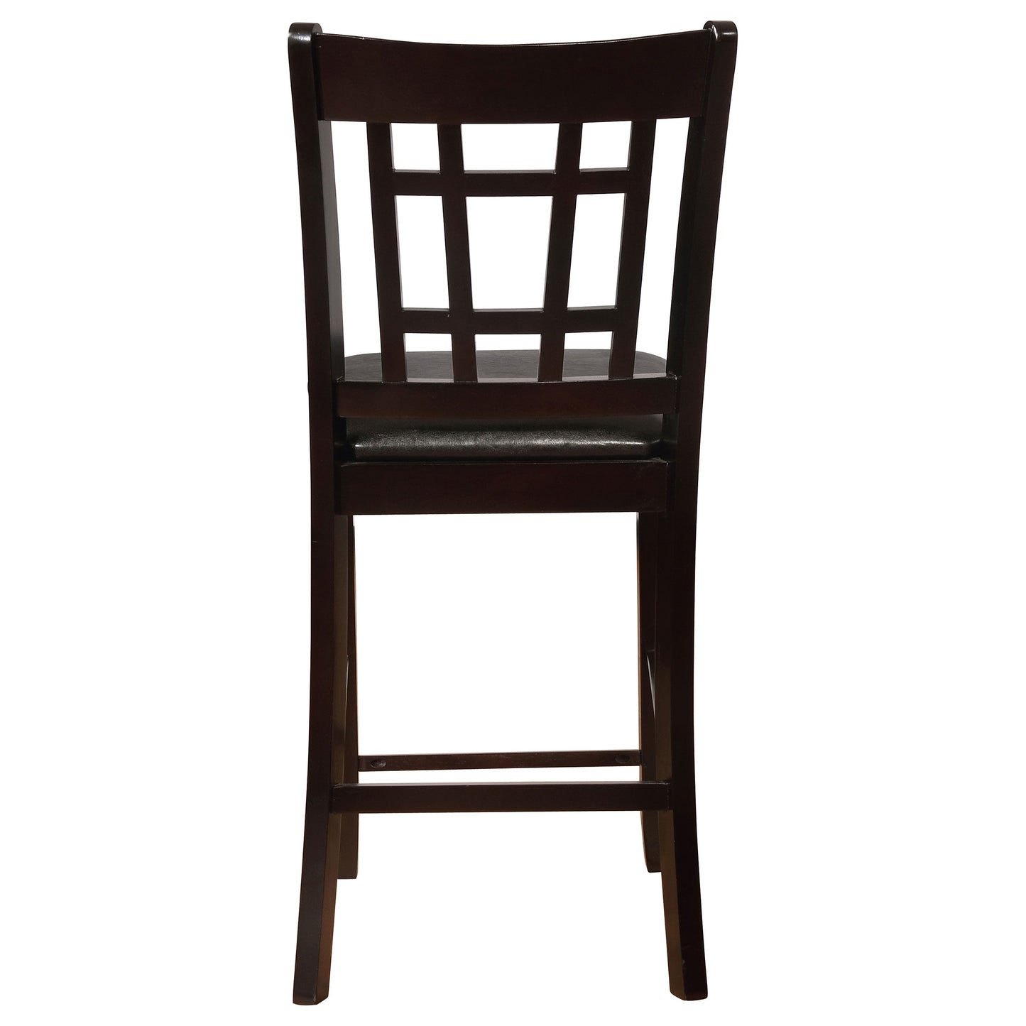 Silla de mostrador de madera Lavon en tonos tostados, negros y espresso (juego de 2)