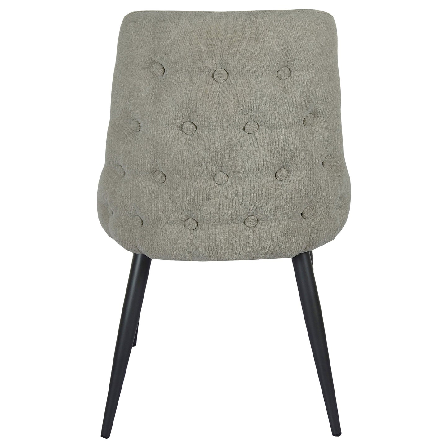 Silla de comedor tapizada Cosmo gris (juego de 2)