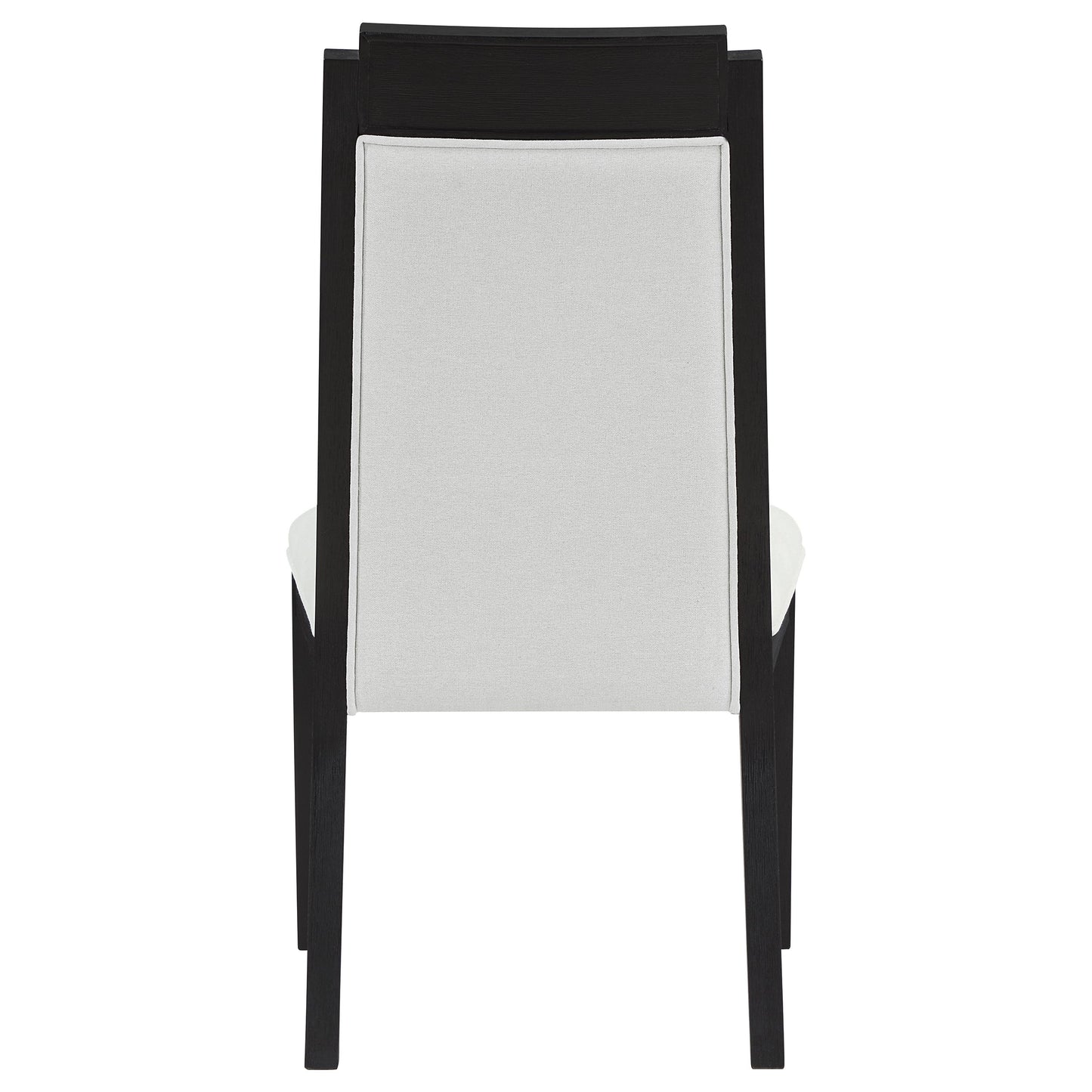 Silla de comedor Brookmead de madera color marfil y negro (juego de 2)