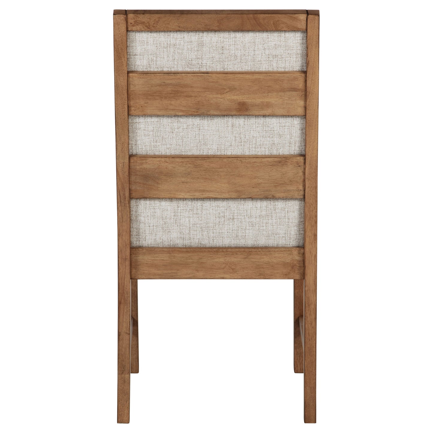 Silla auxiliar tapizada Bruner marrón natural (juego de 2)