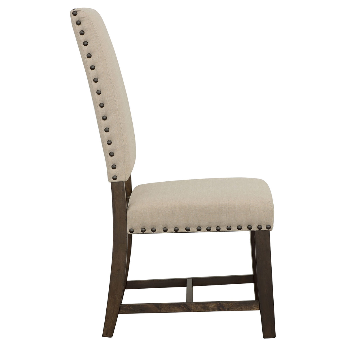 Silla de comedor tapizada Twain beige (juego de 2)