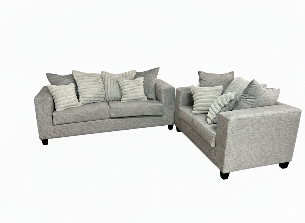 Dallas 2-Piece Living Room Set Grey