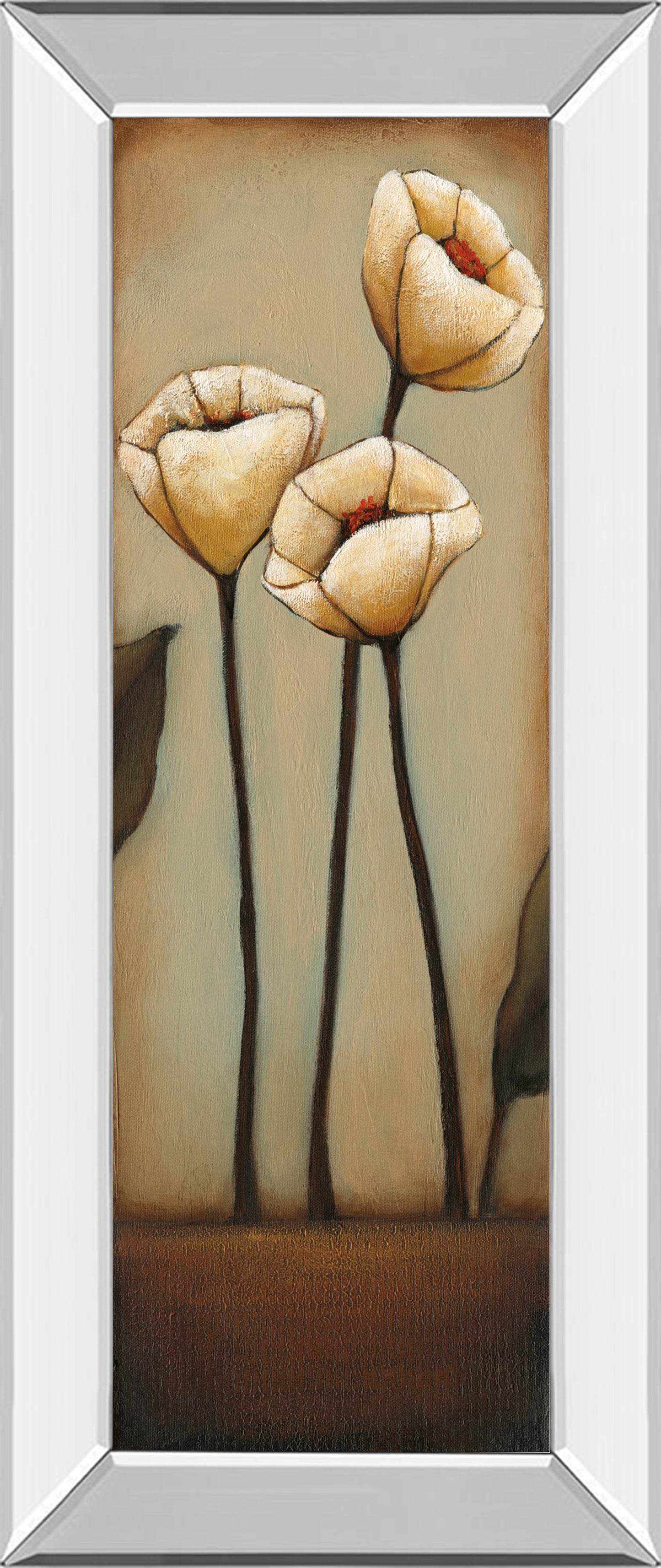 Mirrored Frame Jardin De Flores II By H.Alves