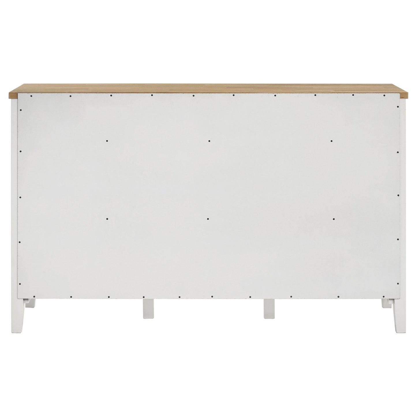 Aparador de comedor de 2 puertas Hollis, mueble de almacenamiento, color blanco