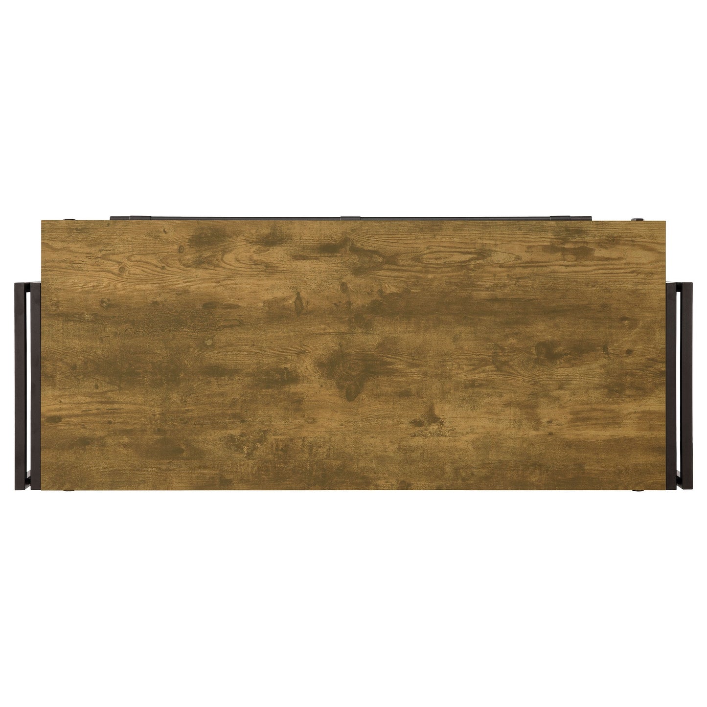 Mueble bar para vinos Renaldi de 3 estantes, rústico, color nuez moscada