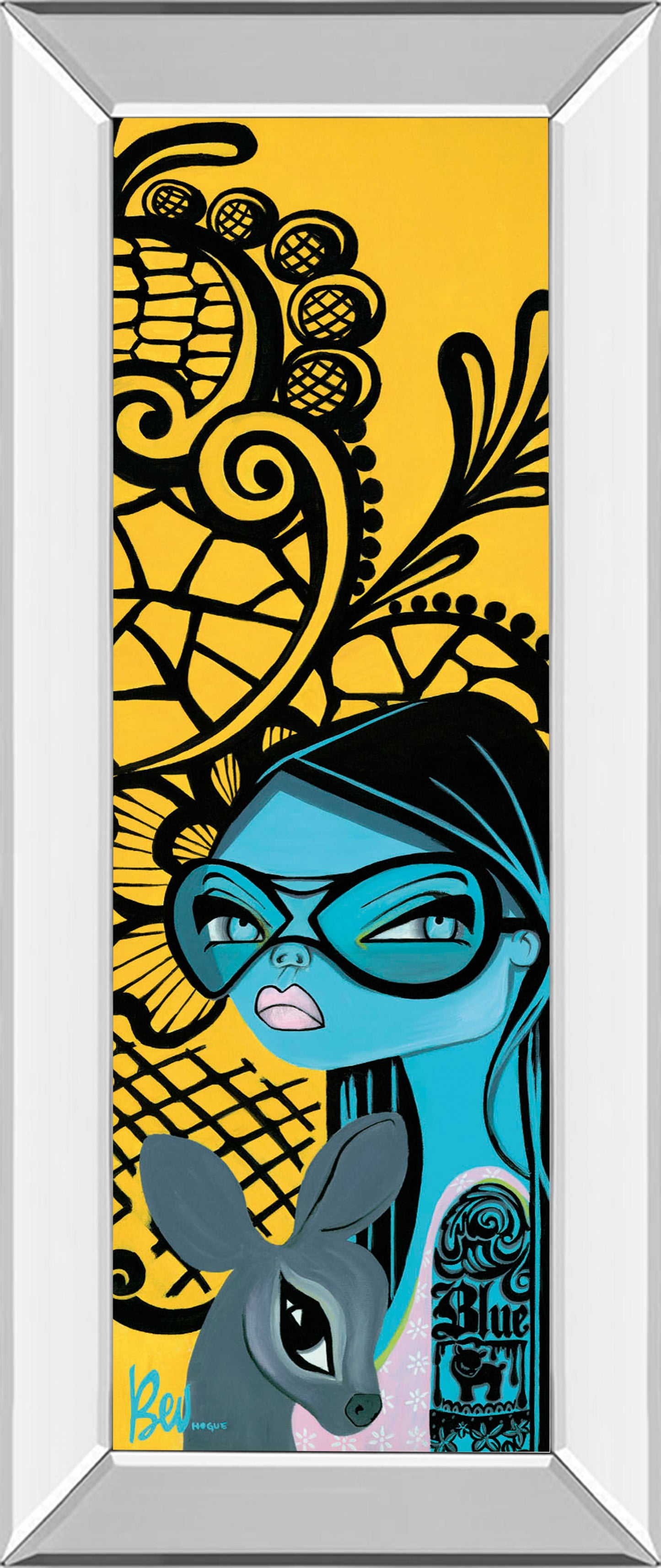 Mirrored Frame Ink Chiffon II By Bev Hogue