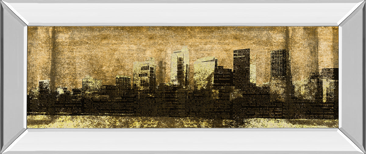 Mirrored Frame Defined City I By Sd Graphic Studio