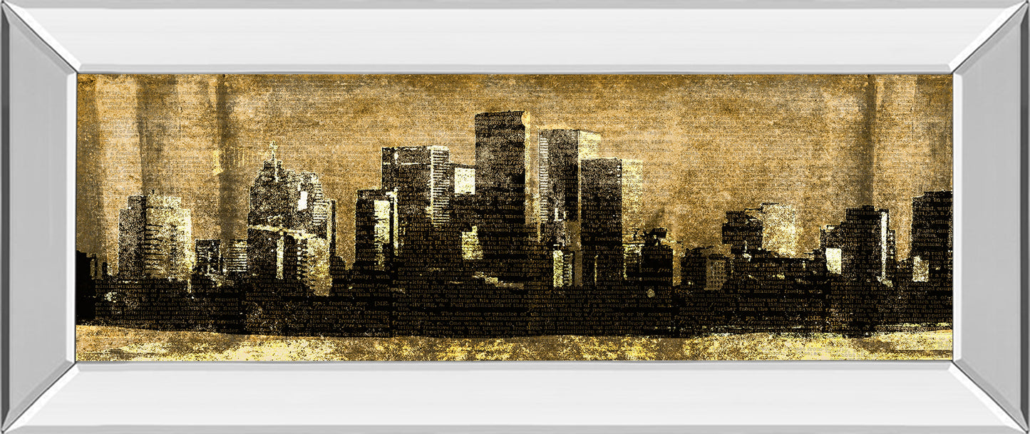Mirrored Frame Defined City II By Sd Graphic Studio