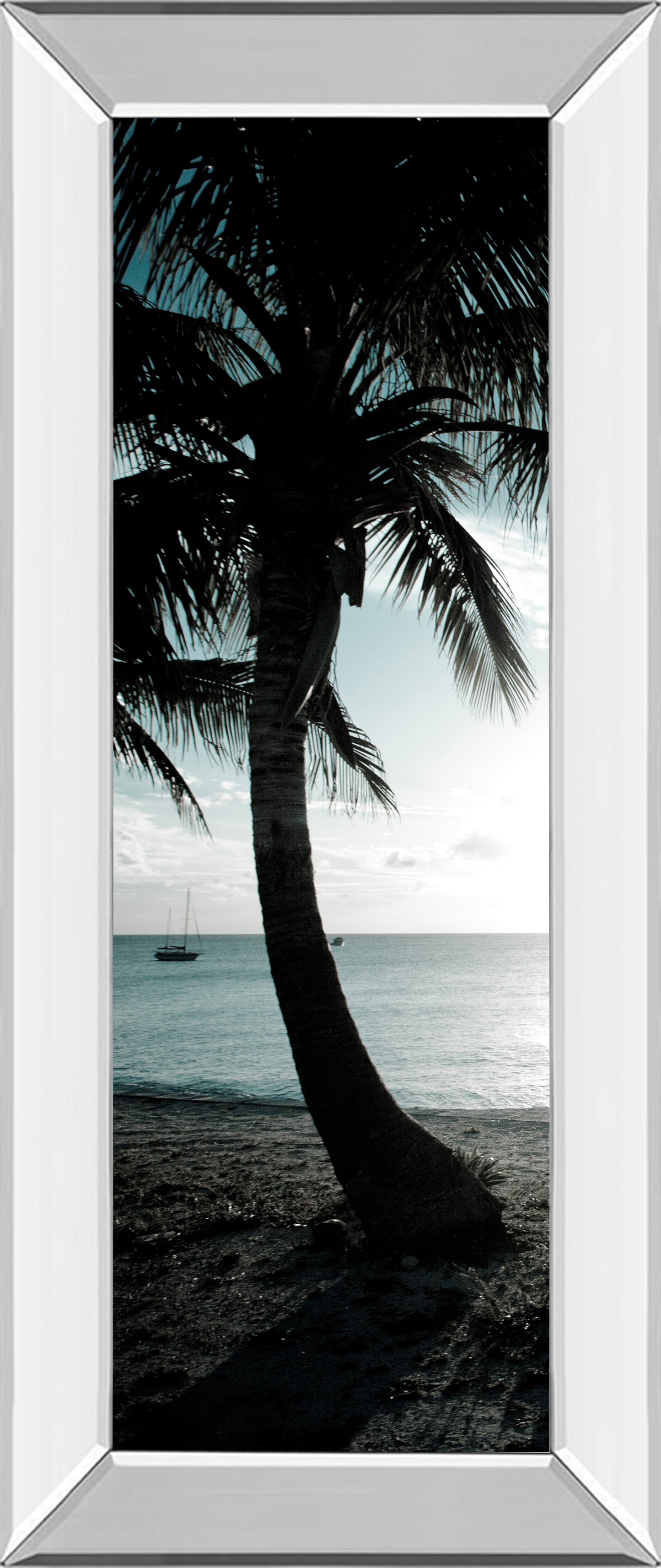 Mirrored Frame Cool Bimini Palms II By Susan Bryant