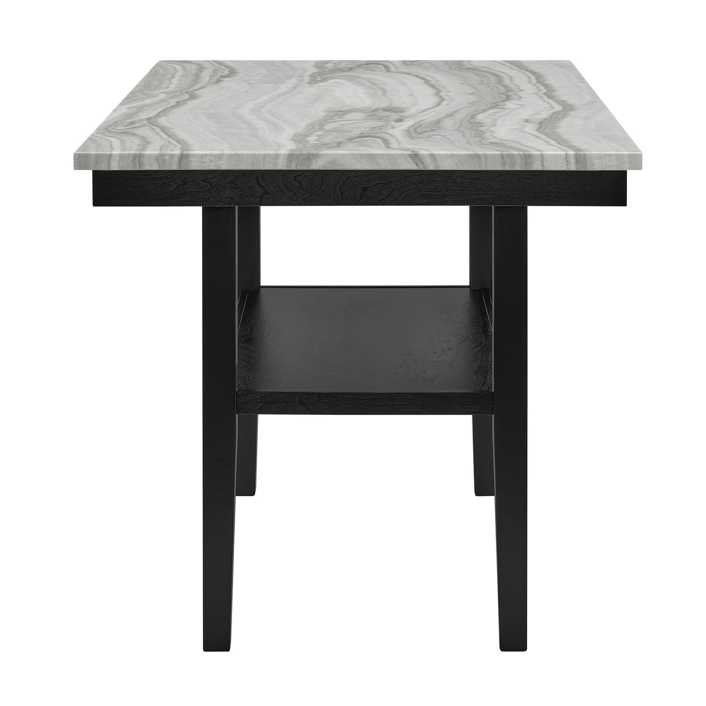 Marbel 5Pk Faux Marble Counter Height Dining Set