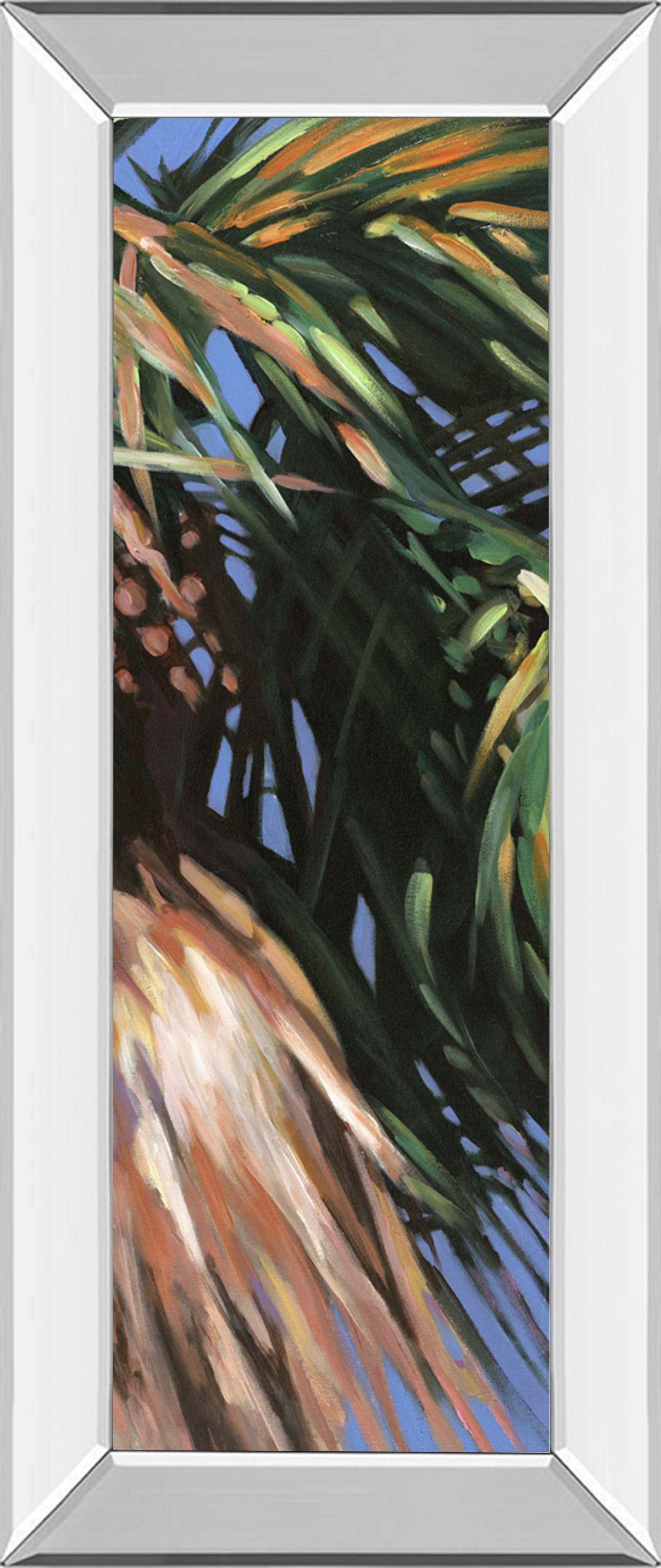 Mirrored Frame Wild Palm II By Suzanne Wilkins