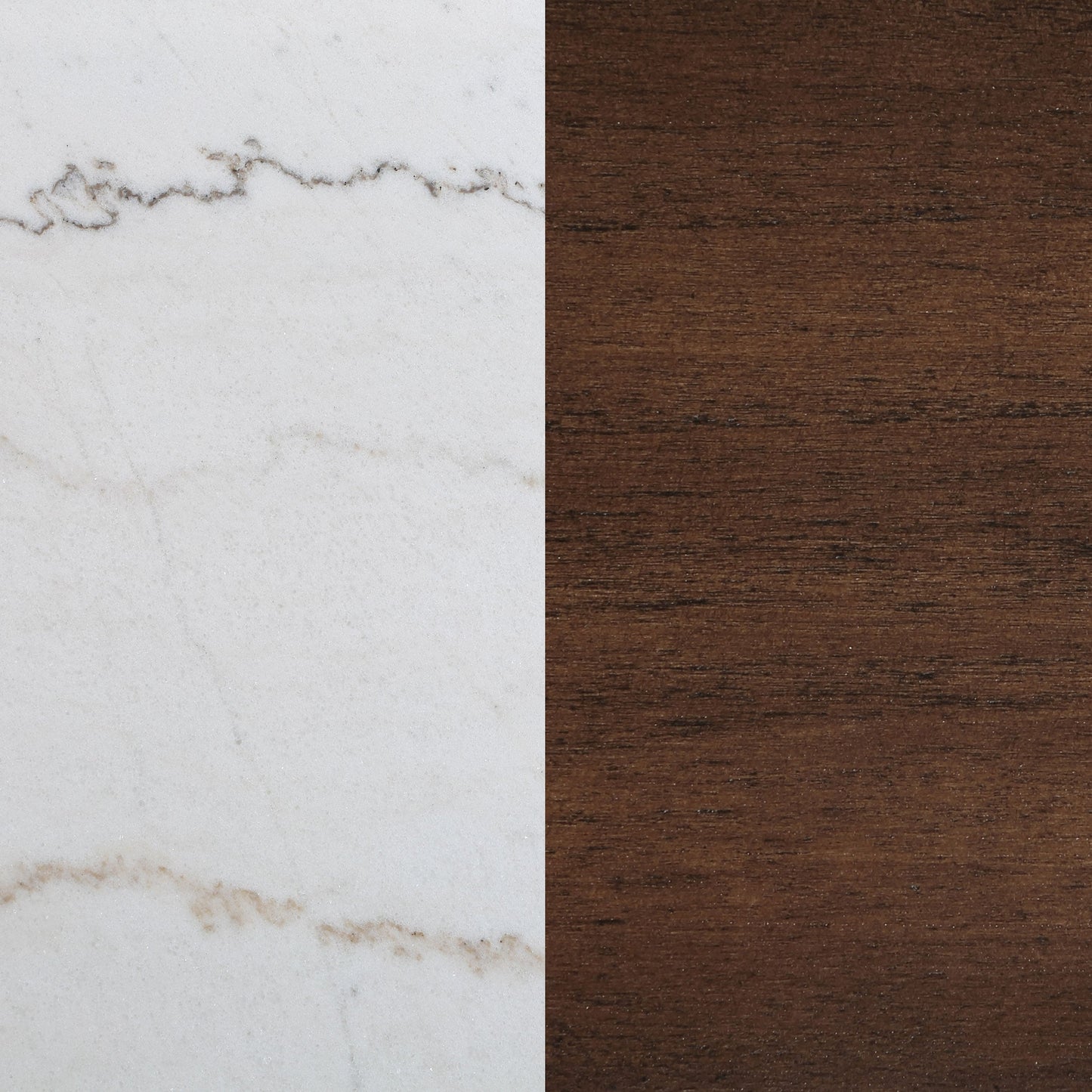 Mesa de comedor Aldrich de 66 pulgadas con altura de mostrador y cubierta de mármol, color blanco