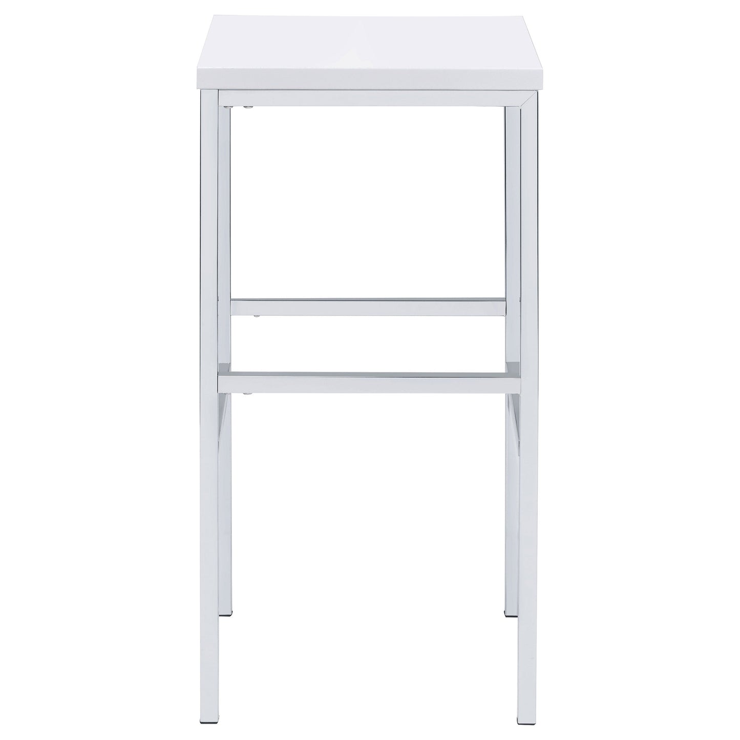Natividad Pub Height Bar Table Set White High Gloss