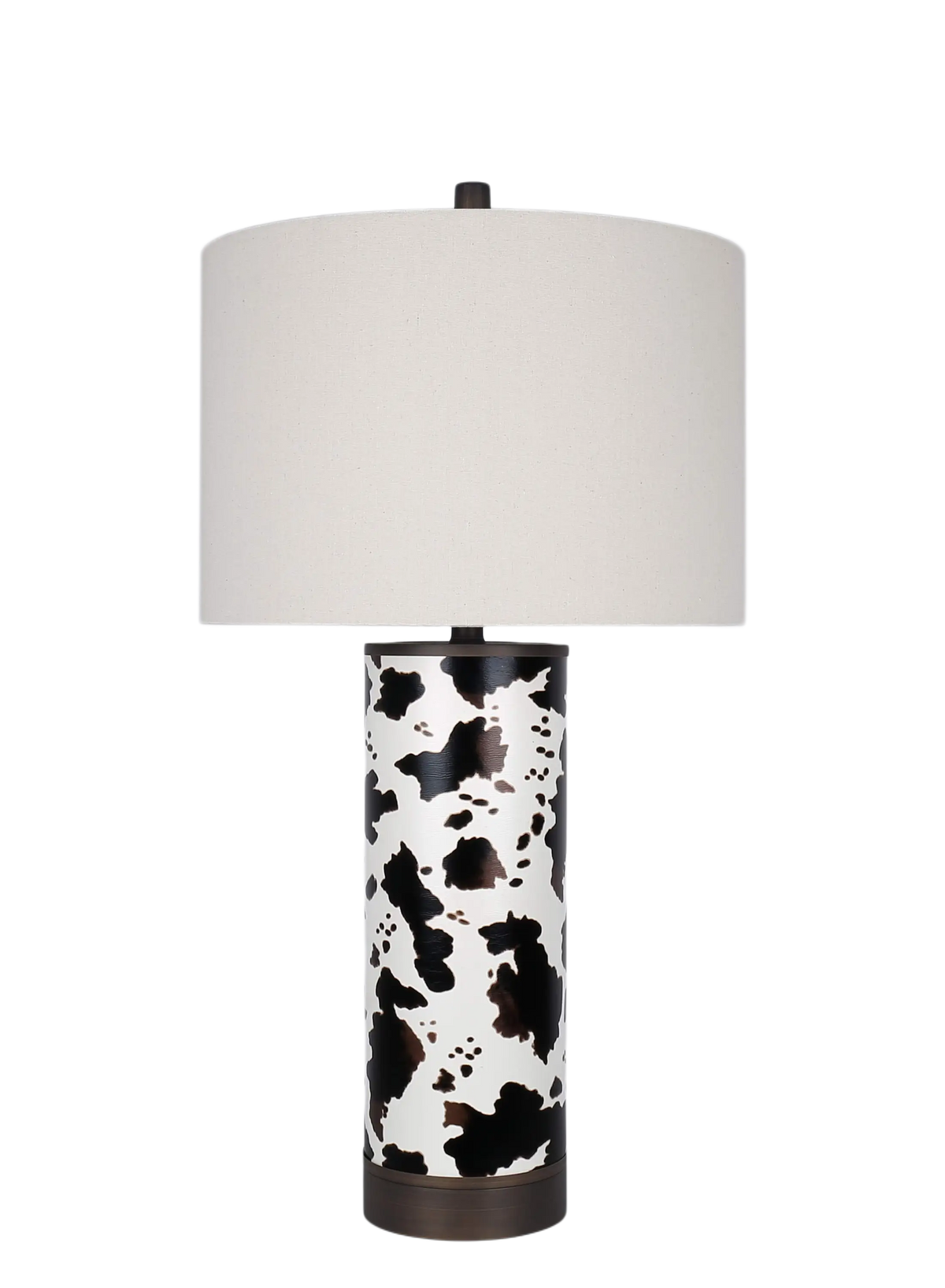 Painted Plains PU Leather & Metal Table Lamp (Case Pack 2)