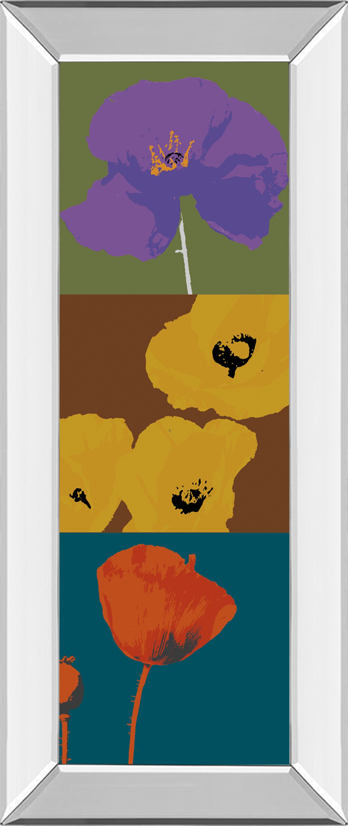 Mirrored Frame Pop Poppies By LI-Legger, D