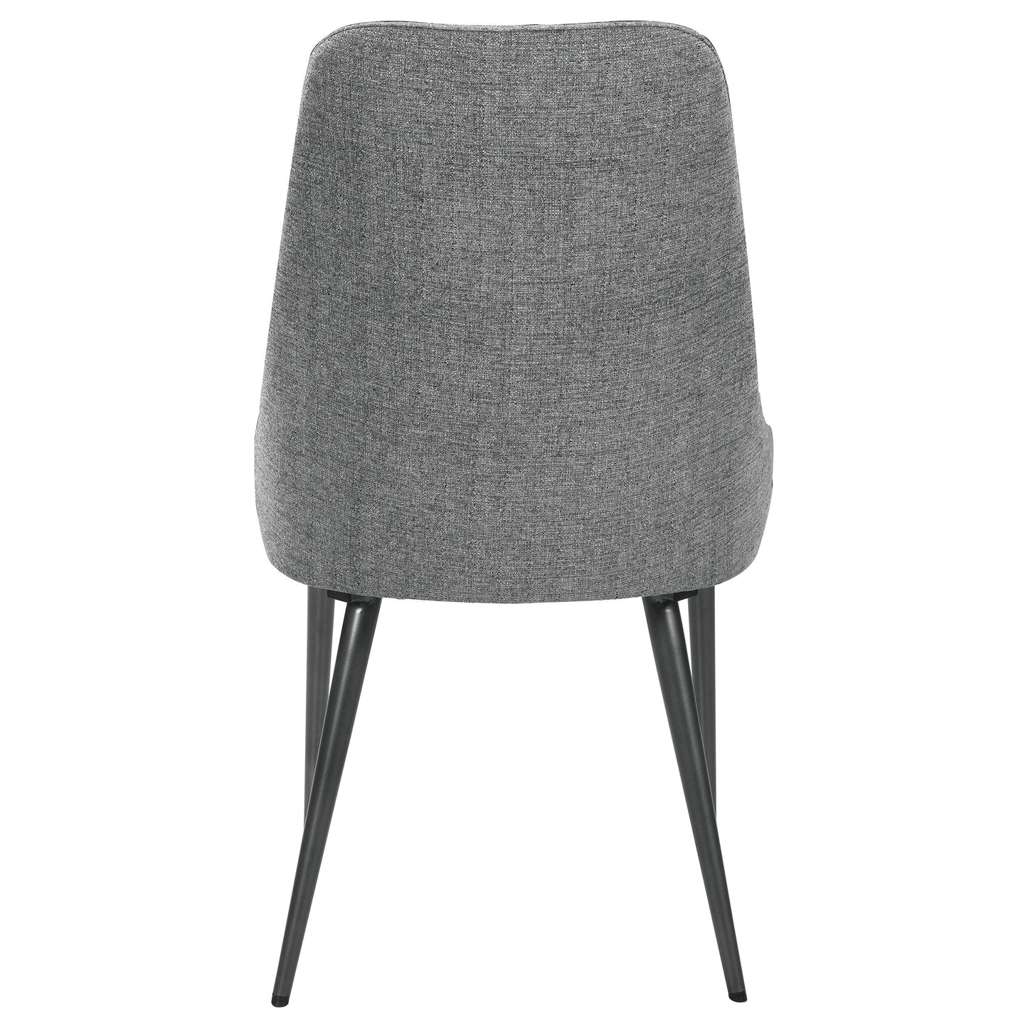 Alan Fabric Upholstered Dining Side Chair Grey (Set of 2)