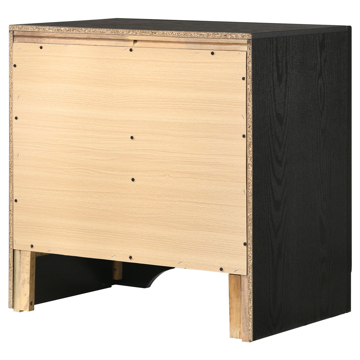Melody Upholstered 2-drawer Nightstand Grey