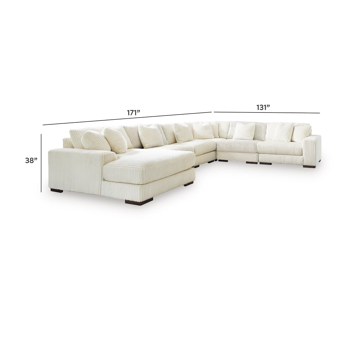 Lindyn 6-Piece Sectional with Chaise