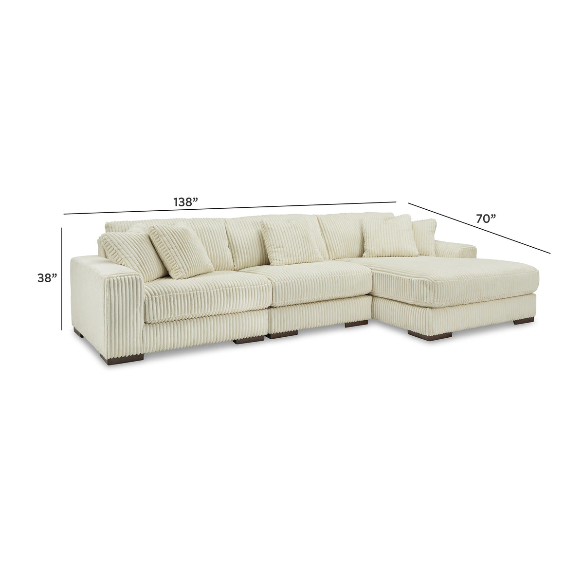 Lindyn 3-Piece Sectional with Chaise