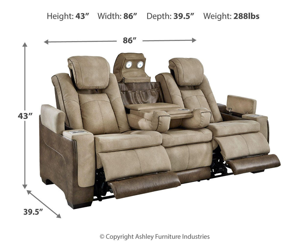 Next-Gen Durapella PWR REC Sofa with ADJ Headrest