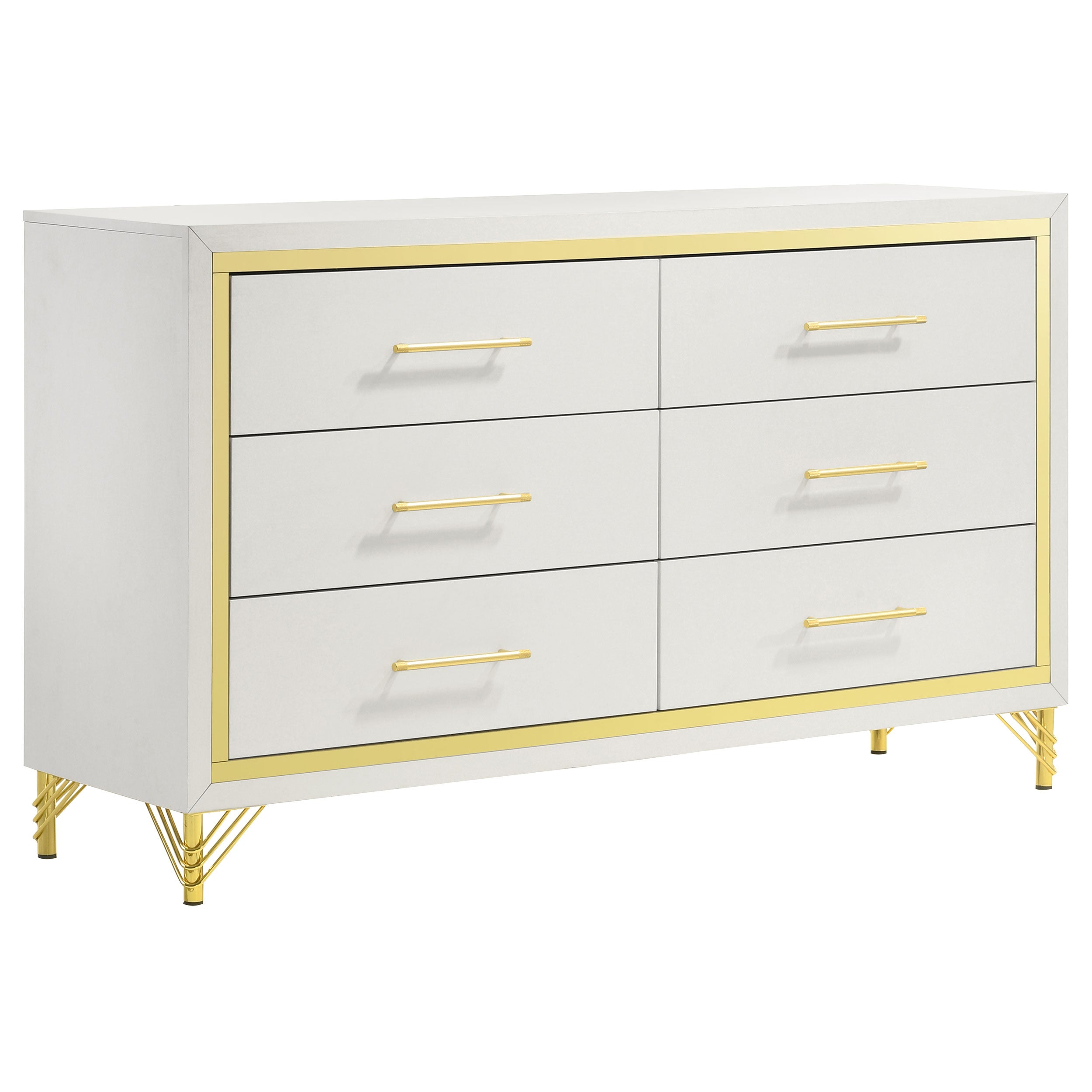 Lucia - 6-Drawer Dresser with Mirror