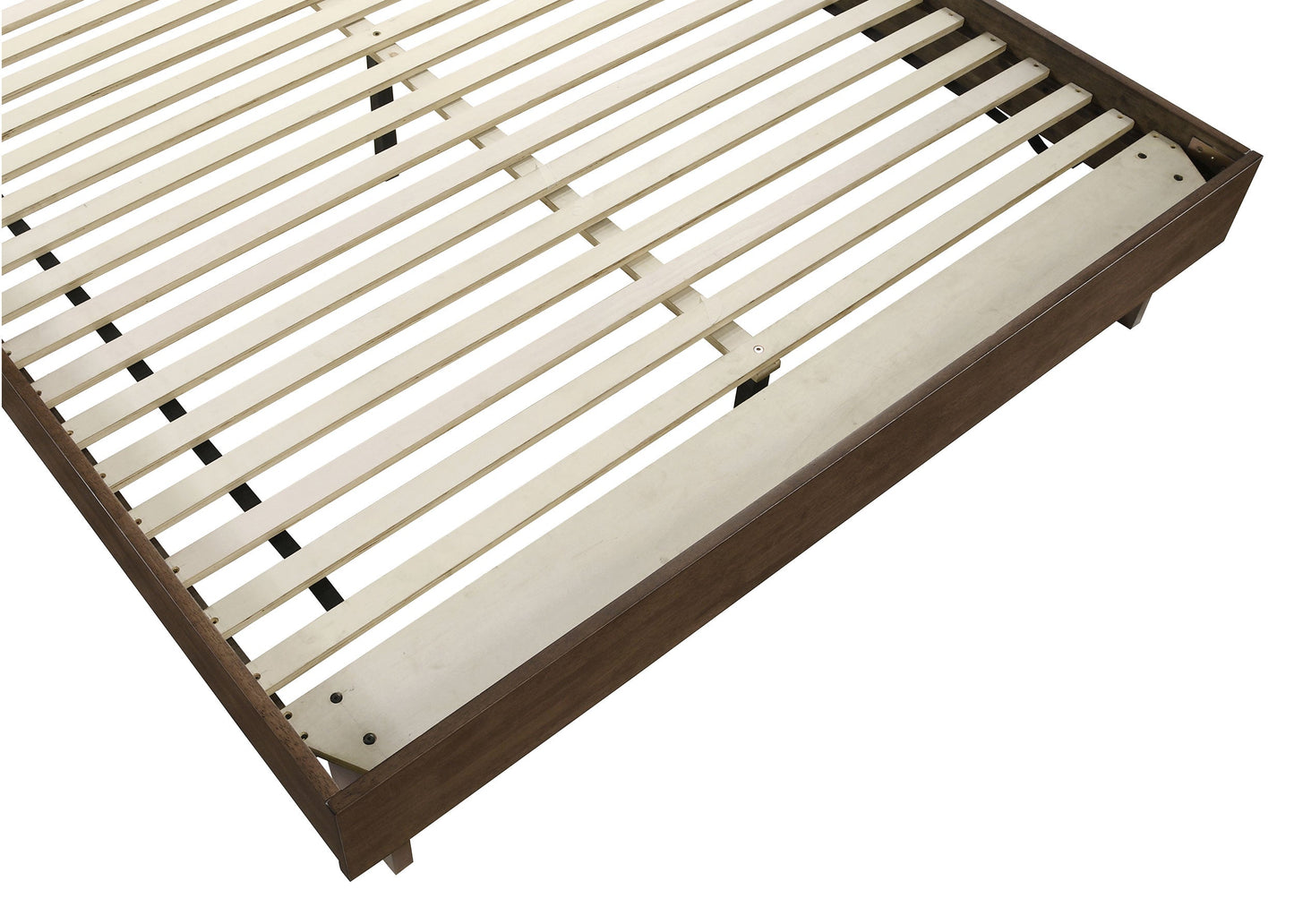 Cama Glenwood de 48 pulgadas con plataforma y paneles en marrón cálido