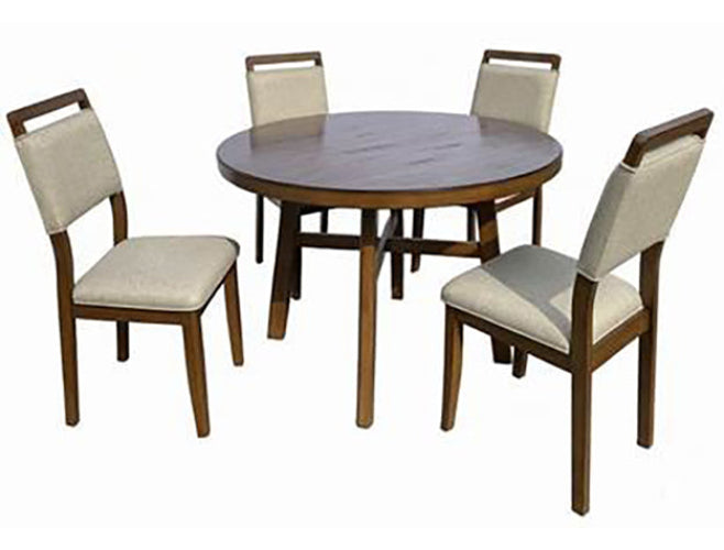 Blanche Round Dining Table Brown
