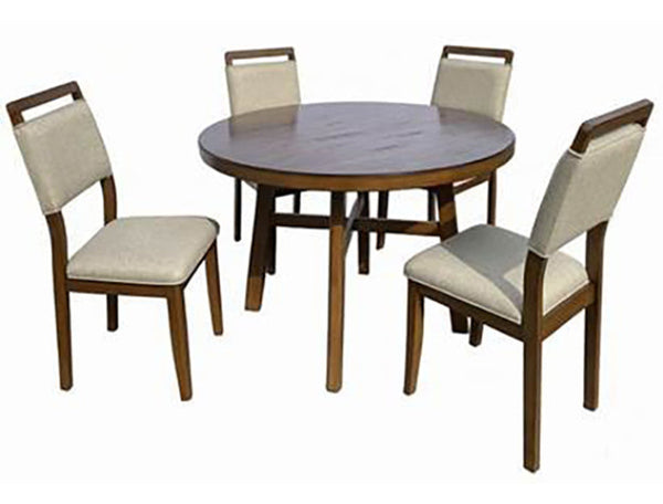 Blanche Round Dining Table Brown