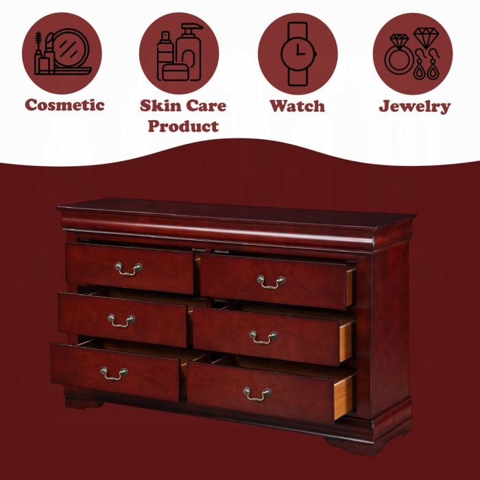 Louis Philippe 4PC Queen Bedroom Set