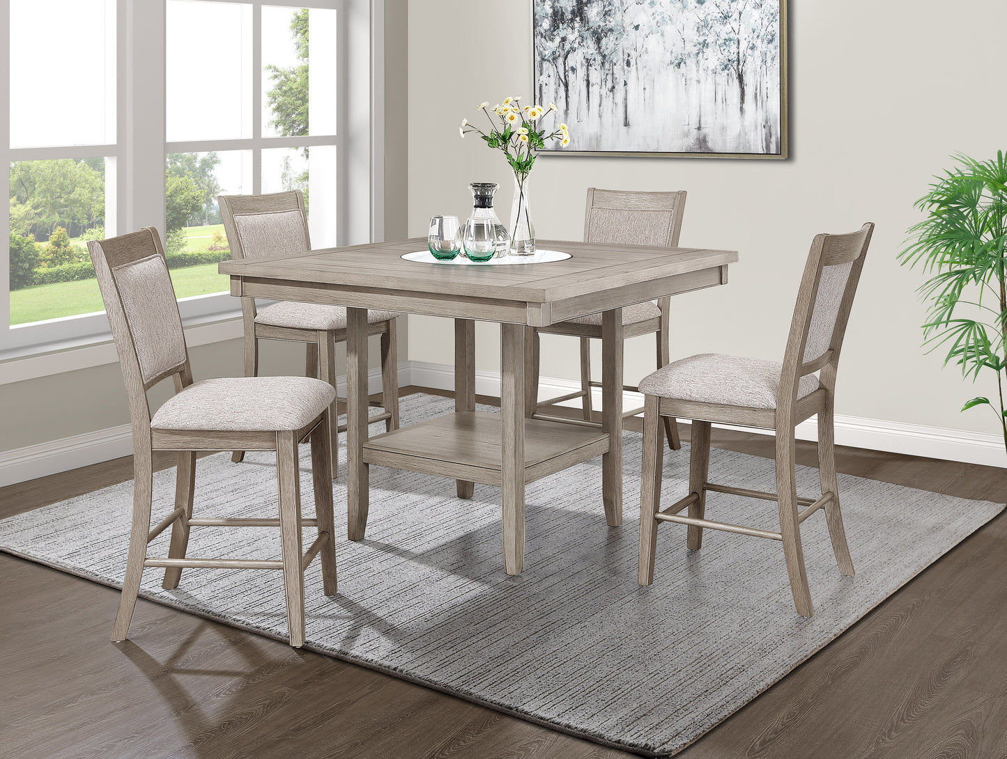 Fulton Counter Height Table White Oak