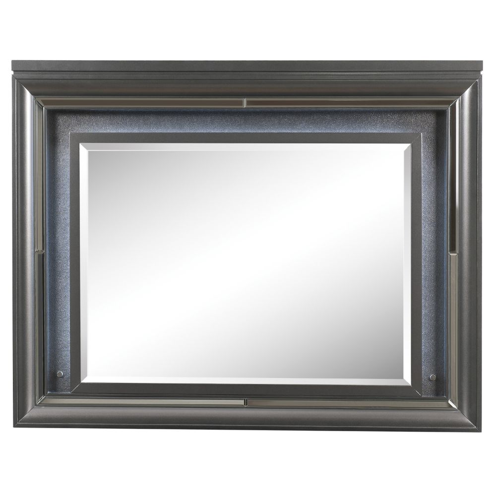 Espejo rectangular Sawyer de 49'' de largo x 39'' de alto con LED