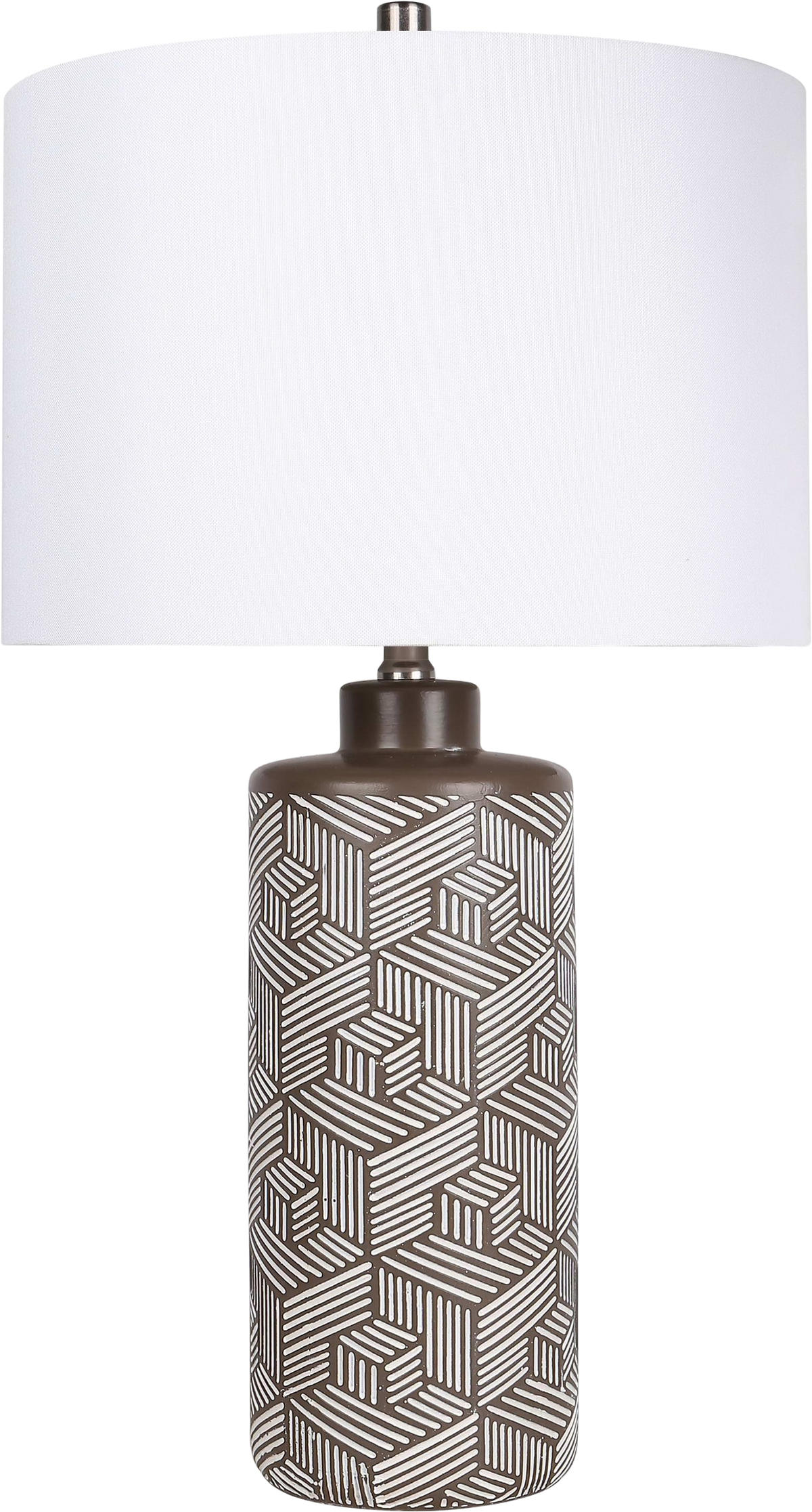Geometric Harmony Ceramic Table Lamp (Case Pack 2)