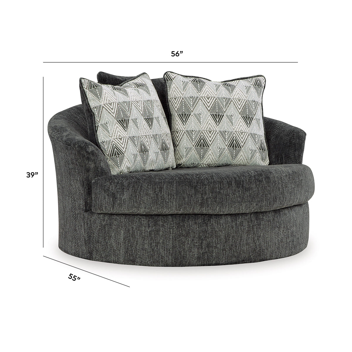 Biddeford Oversized Swivel Accent Chair