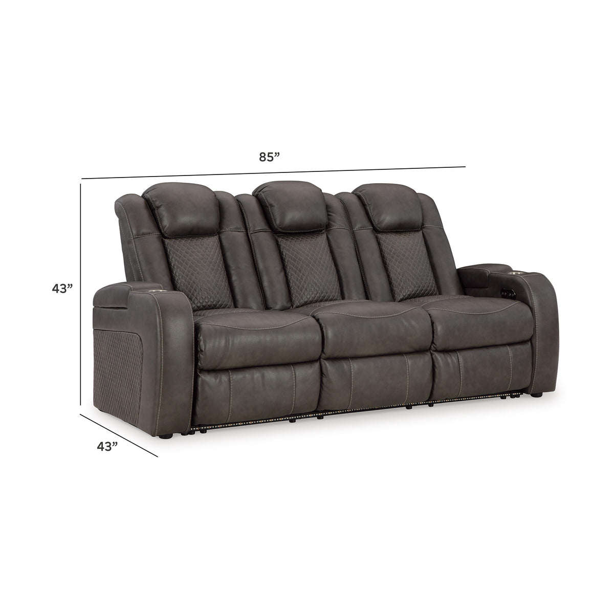Fyne-Dyme PWR REC Sofa with ADJ Headrest