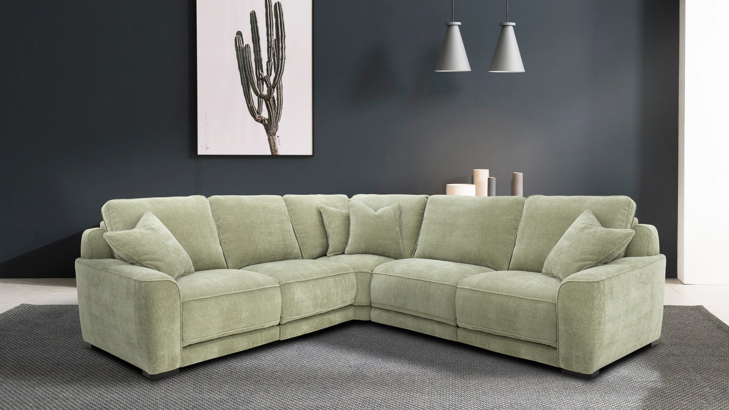 Whisper 5PC Power Sectional Sage