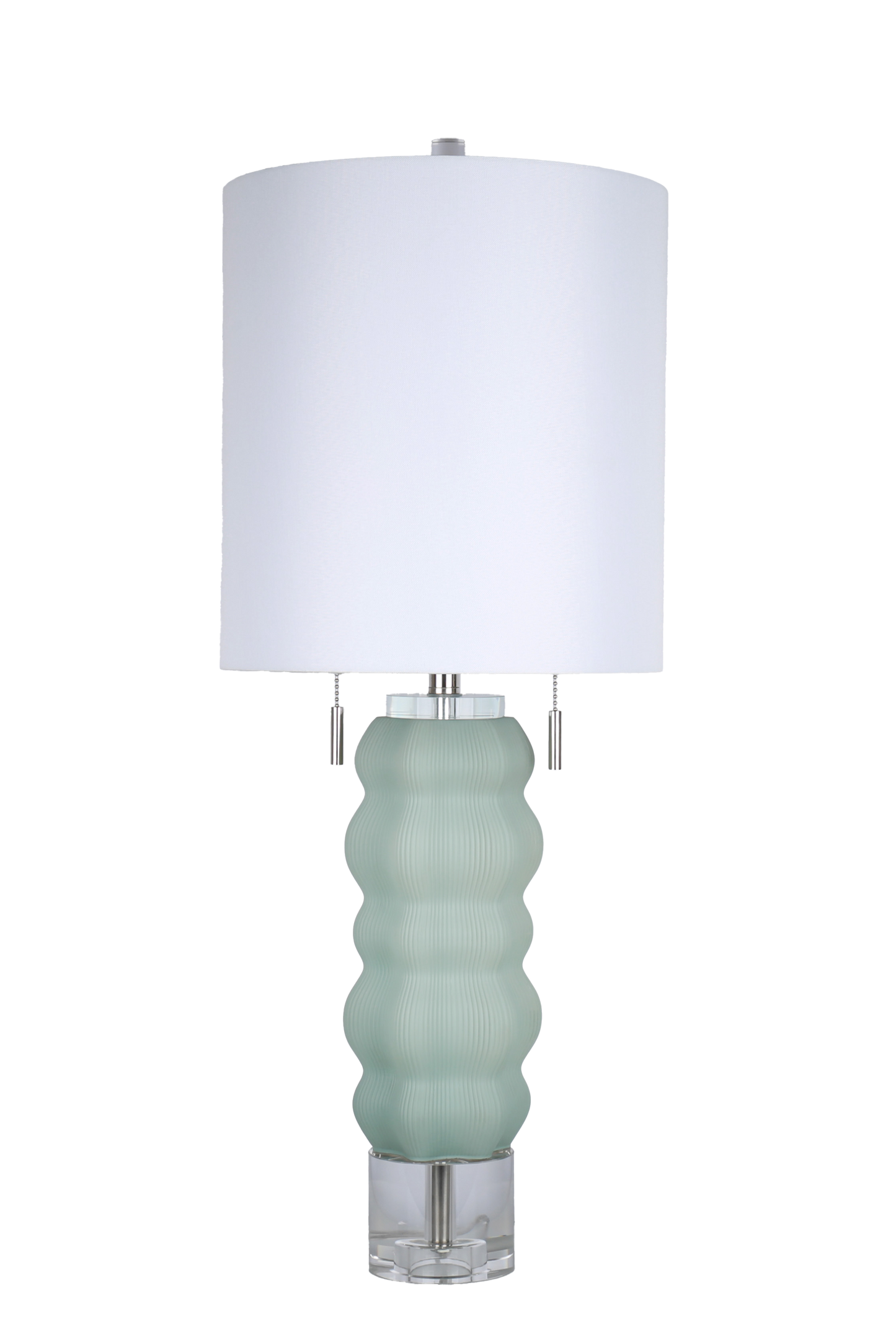 Oceanic Wave Glass & Crystal Table Lamp (Case Pack 2)