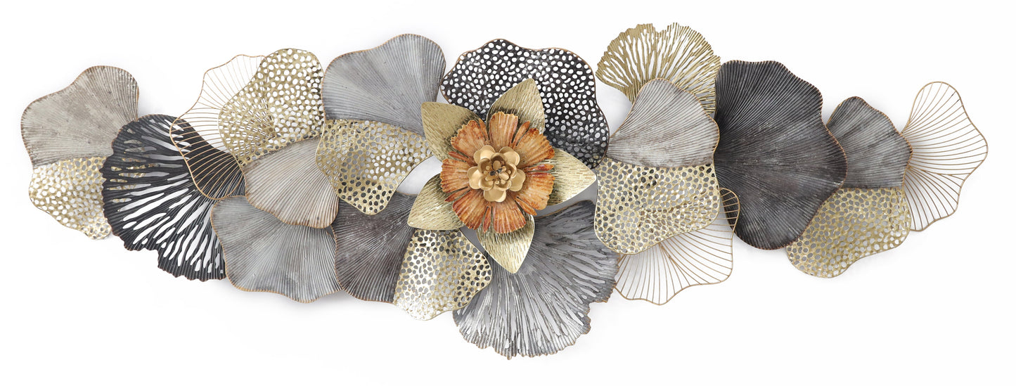 ''Modern Flower'' Metal Wall Art