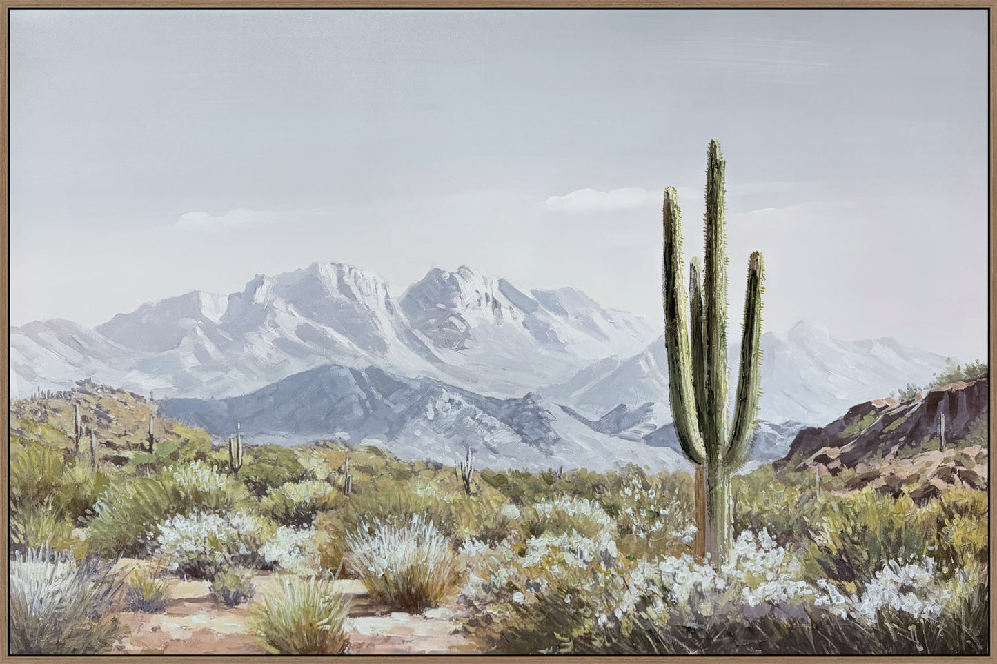 Sonoran Vista I Hand-Embellished Canvas in Frame