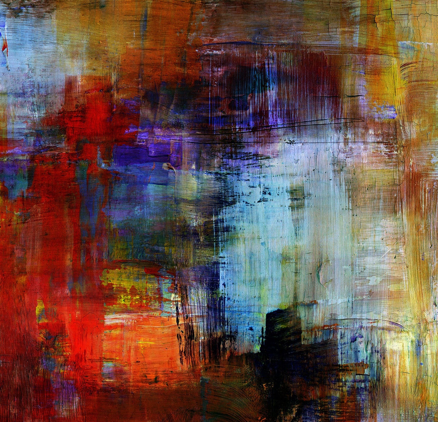 ''Vivid Urban Energy'' Printed Wrapped Canvas