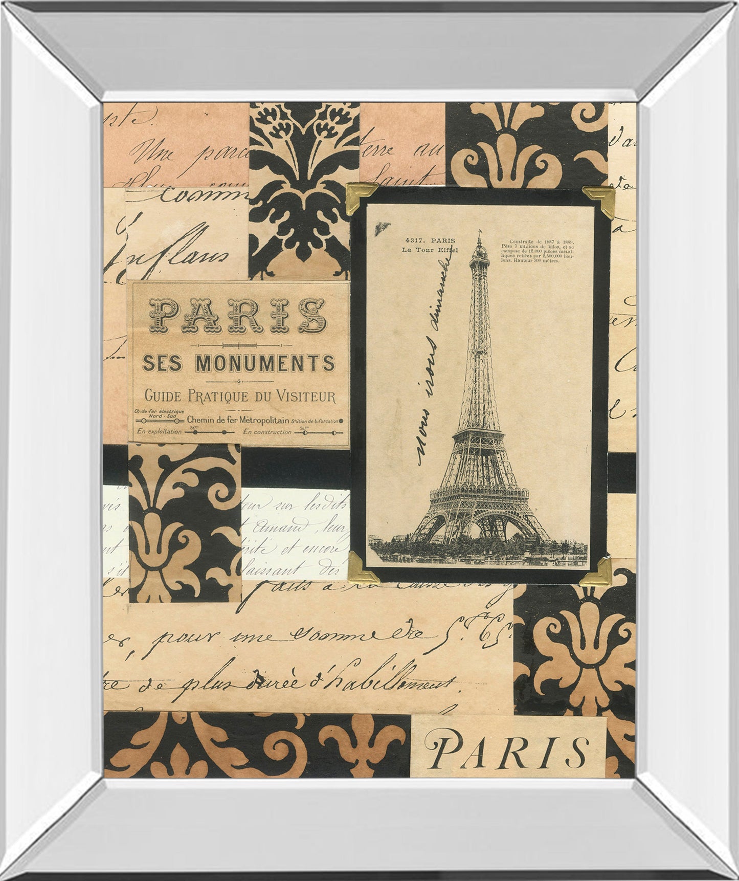Mirrored Frame Travel Collage I By Gillian Fullard