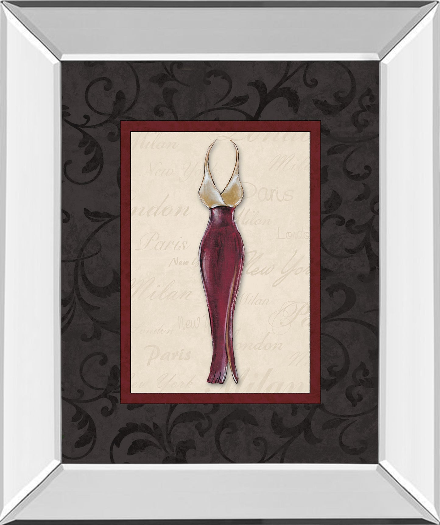Mirrored Frame Fashion Dress II By Susan Osbourne