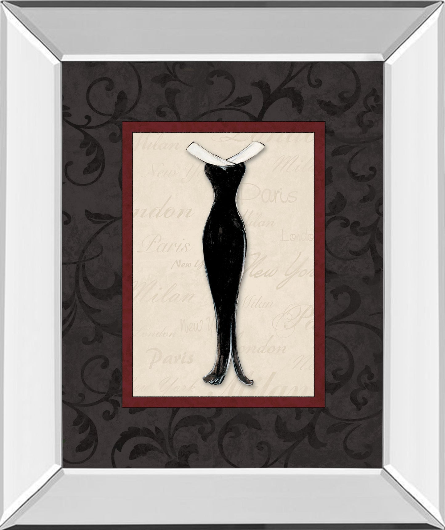 Mirrored Frame Fashion Dress I By Susan Osbourne