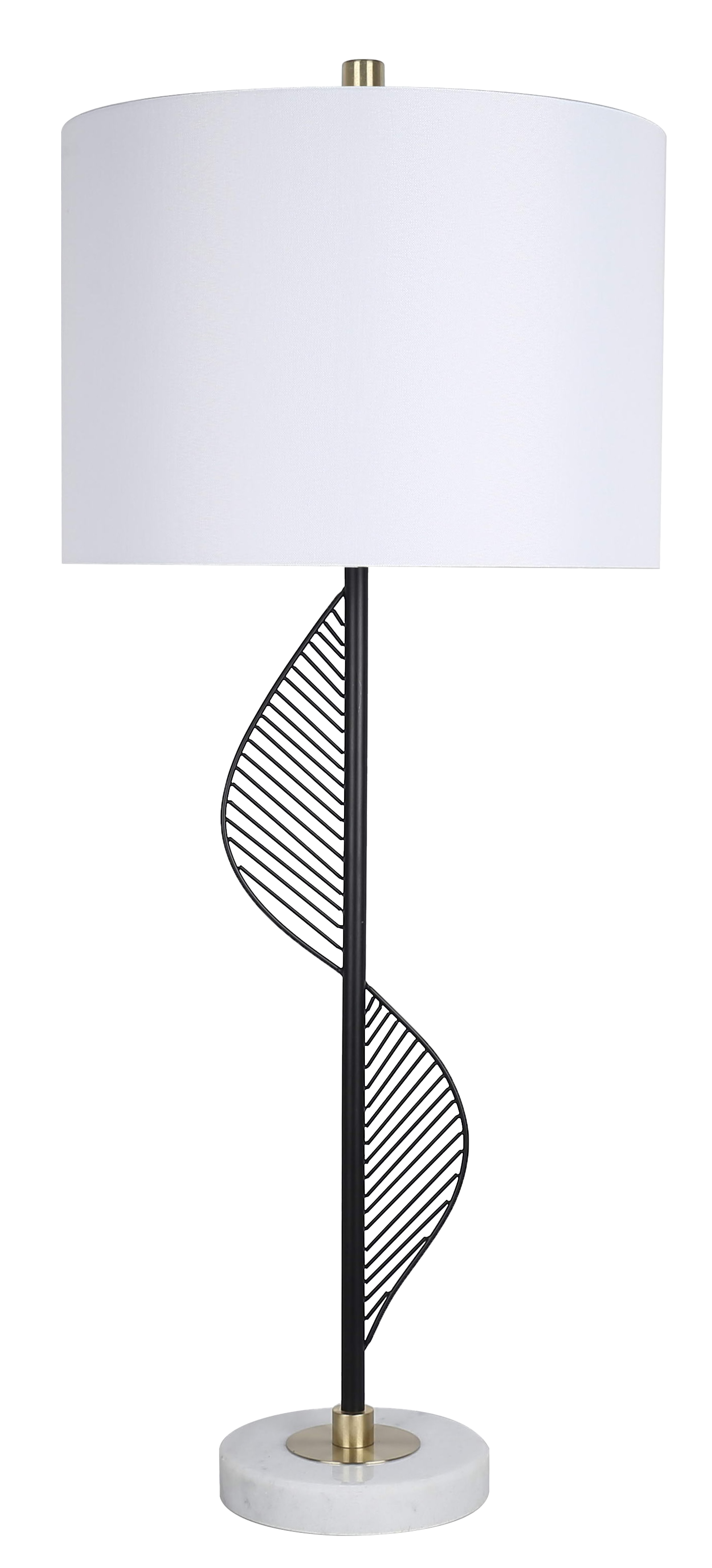 Spiral Radiance II Metal & Marble Table Lamp (Case Pack 2)