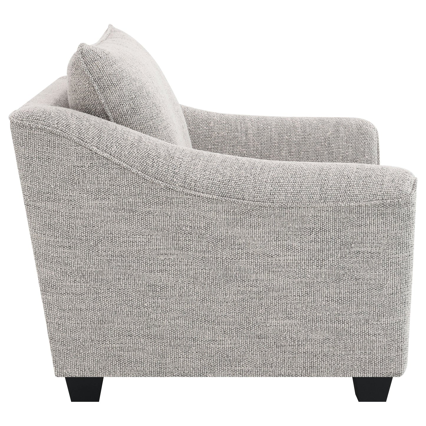 Silla tapizada Tomkins Boucle gris claro