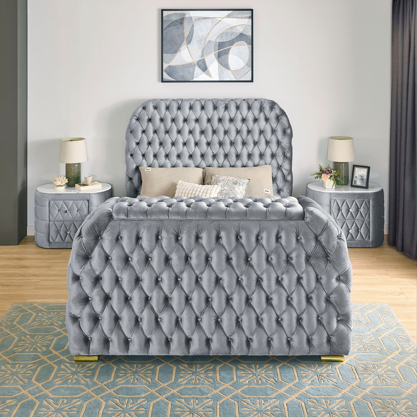 Natalia Bed Grey