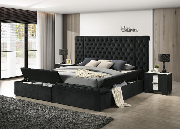Liliana Storage Bed Black